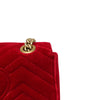 Mini Marmont Matelassé Velvet Red GHW