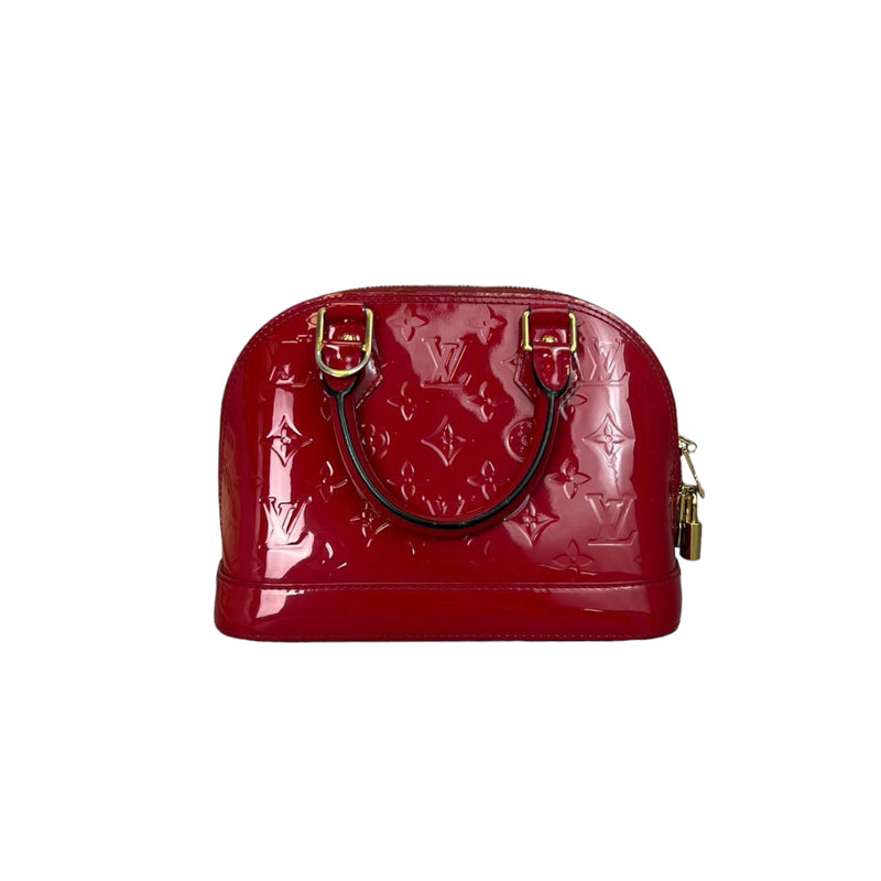 Louis Vuitton Red Python Alma Bb Bag