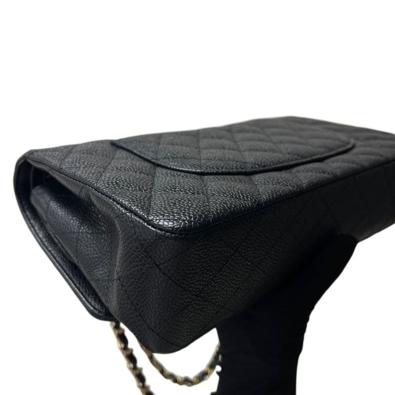 Classic Double Flap Caviar Medium Black GHW