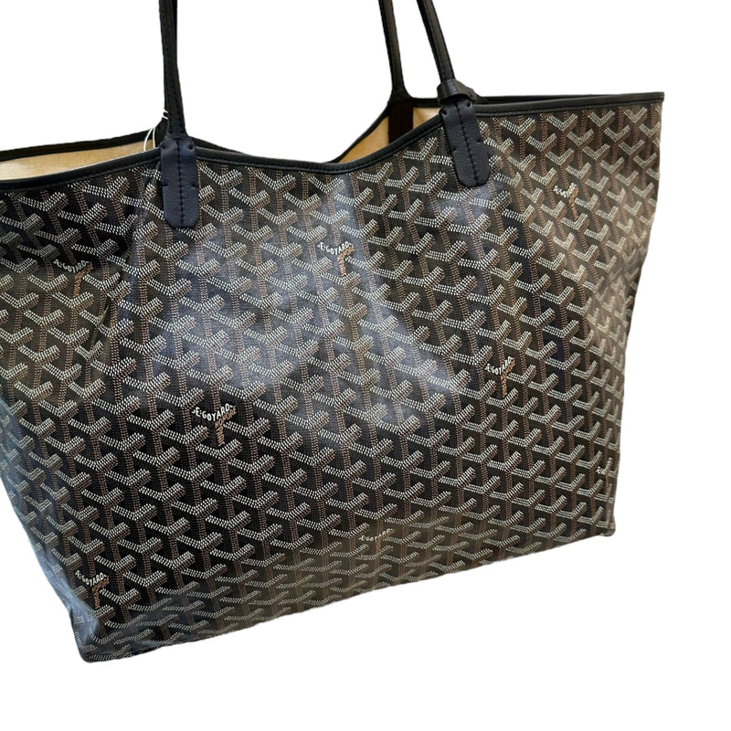 Goyard, Bags, Black Goyard Tote Saint Louis Gm Tote Bag