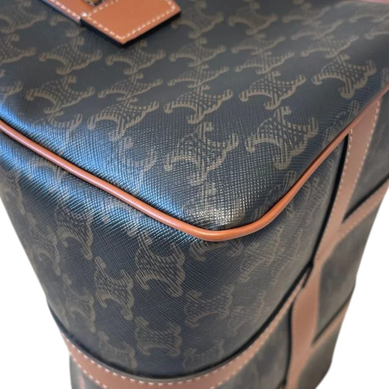 Boston Triomphe Canvas Calfskin Tan GHW
