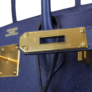 Birkin 30 Epsom Blue Nuit GHW