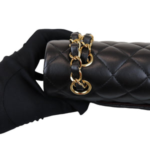Classic Flap Medium M/L Lambskin Black GHW