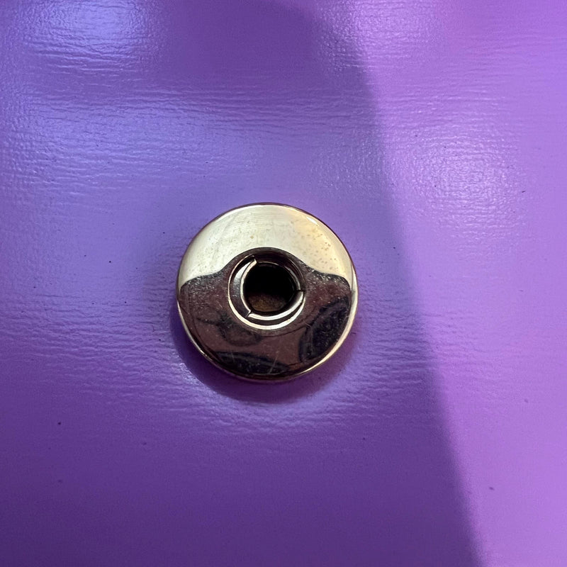 Shiny Calfskin Cuir Triomphe Chain Bag Purple GHW