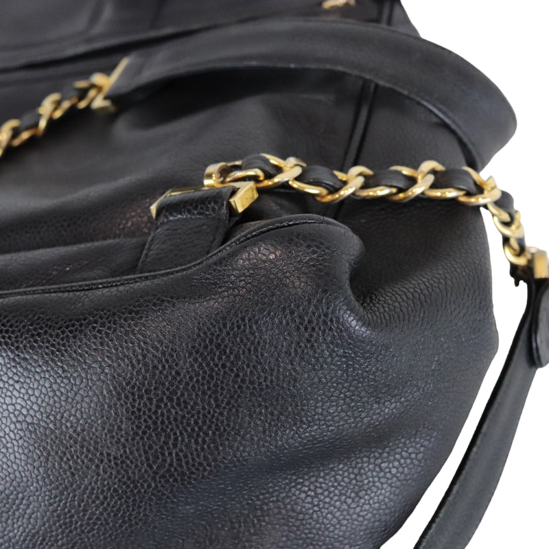 Vintage Caviar Backpack Medium Black