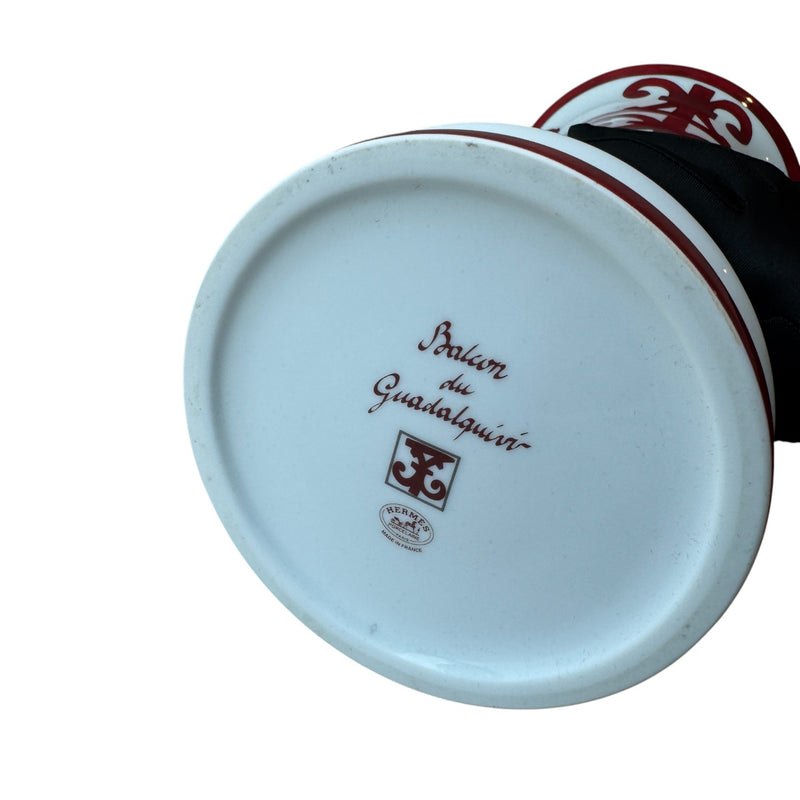Balcon du Guadalquivir Vase Red and White