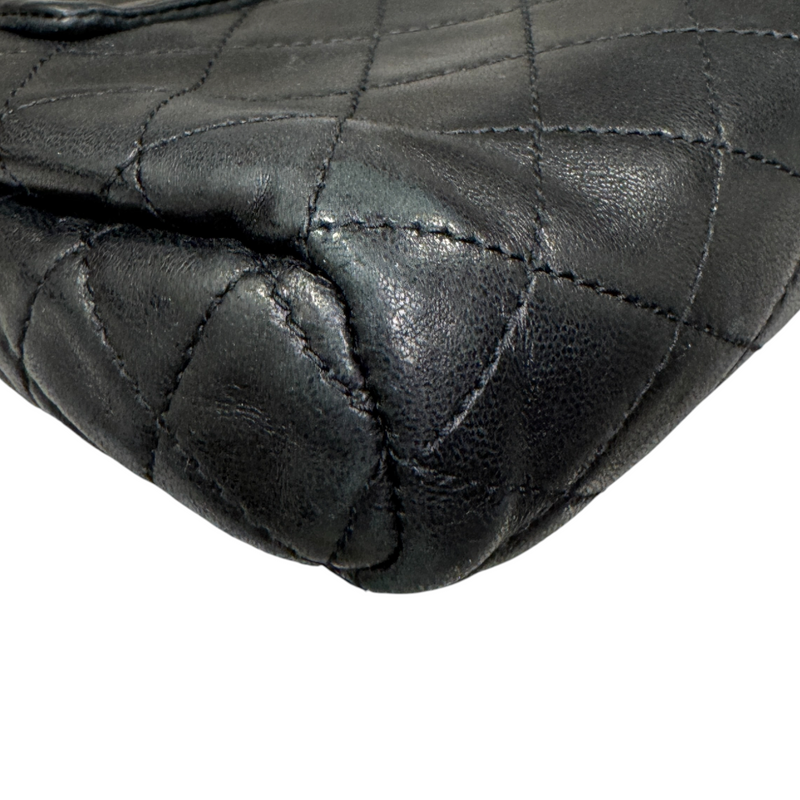 Nolita Mini Lambskin Quilted Monogram Black GHW