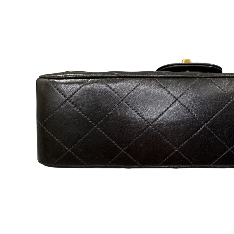Classic Vintage Double Flap Small Lambskin Black GHW