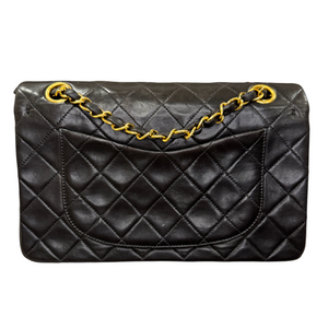 Classic Vintage Double Flap Small Lambskin Black GHW