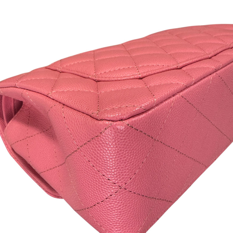 Classic Double Flap Small Caviar Quilted Pink SHW