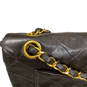 Classic Vintage Double Flap Small Lambskin Black GHW