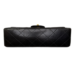 Classic Vintage Double Flap Small Lambskin Black GHW