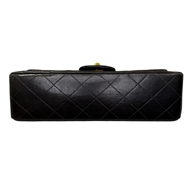 Classic Vintage Double Flap Small Lambskin Black GHW