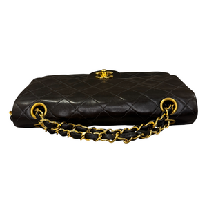 Classic Vintage Double Flap Small Lambskin Black GHW