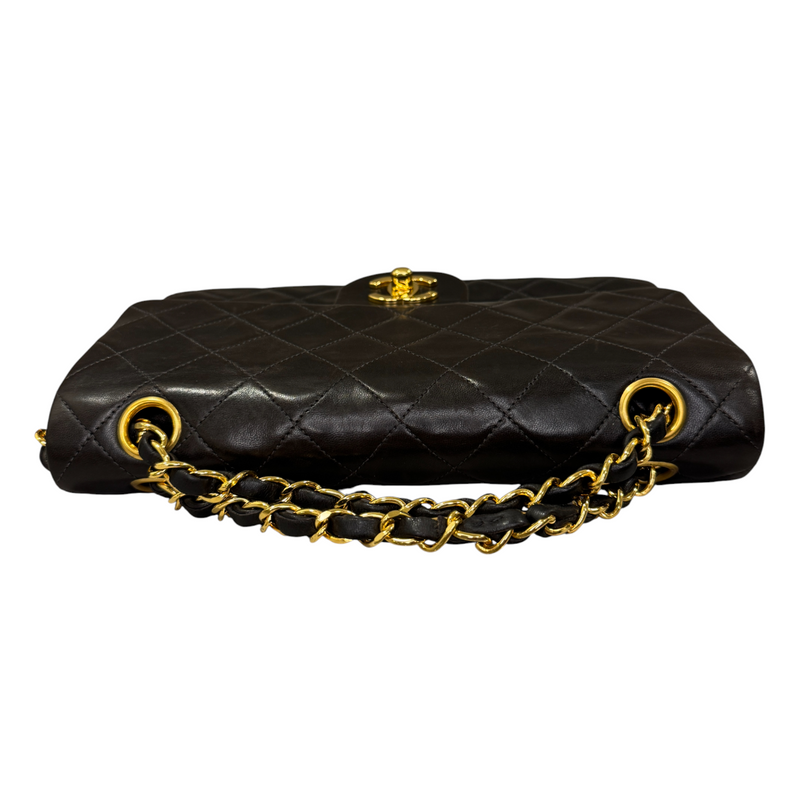 Classic Vintage Double Flap Small Lambskin Black GHW