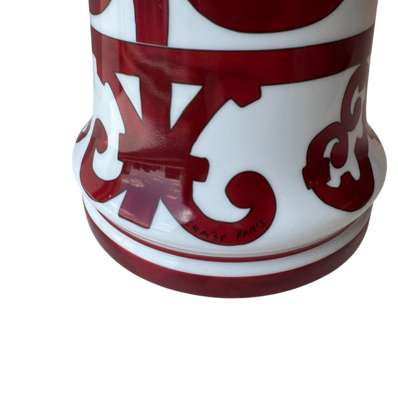 Balcon du Guadalquivir Vase Red and White