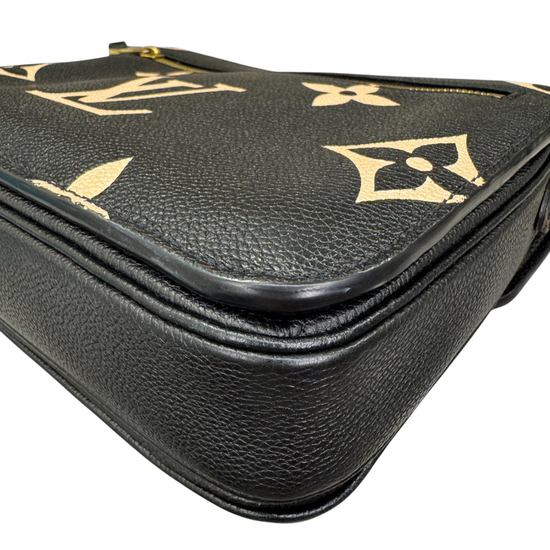 Giant Pochette Metis Empreinte Monogram Black Beige GHW