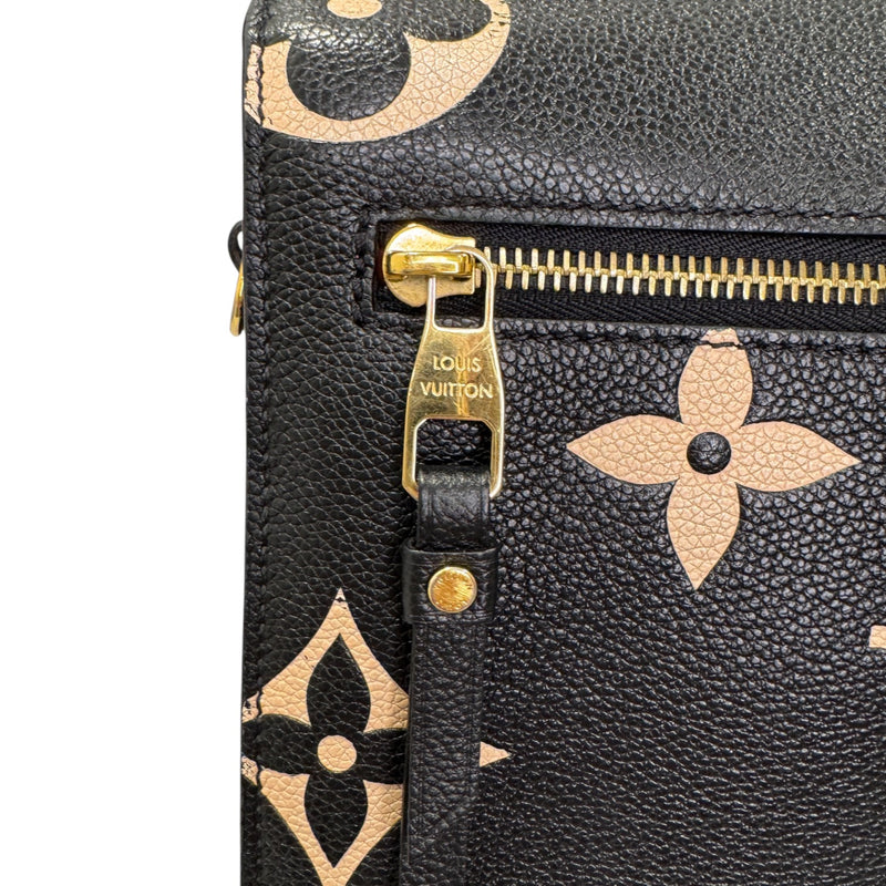 Giant Pochette Metis Empreinte Monogram Black Beige GHW
