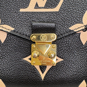 Giant Pochette Metis Empreinte Monogram Black Beige GHW