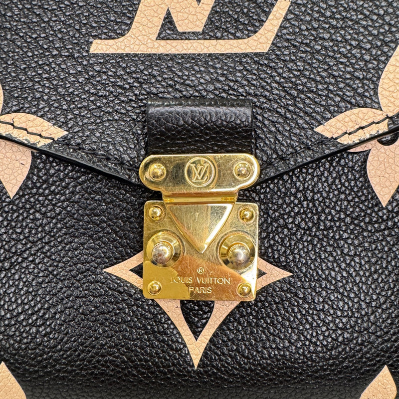 Giant Pochette Metis Empreinte Monogram Black Beige GHW