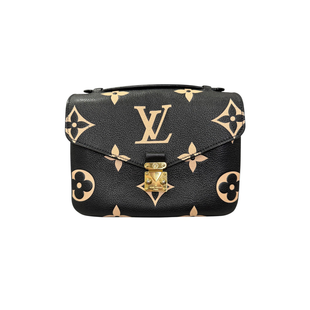 Giant Pochette Metis Empreinte Monogram Black Beige GHW