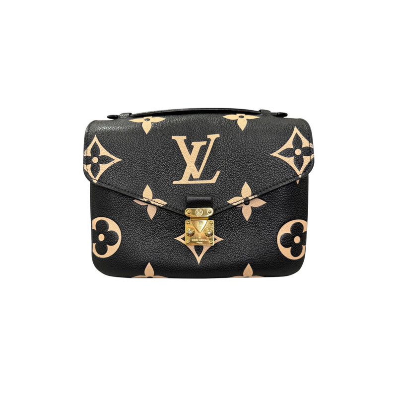 Giant Pochette Metis Empreinte Monogram Black Beige GHW