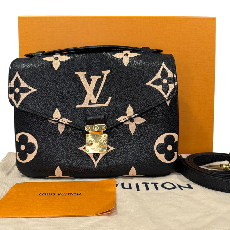Giant Pochette Metis Empreinte Monogram Black Beige GHW
