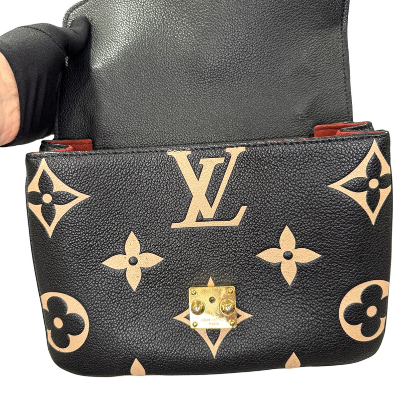 Giant Pochette Metis Empreinte Monogram Black Beige GHW