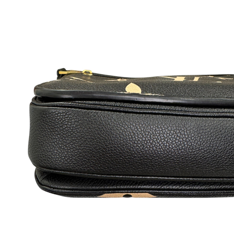 Giant Pochette Metis Empreinte Monogram Black Beige GHW