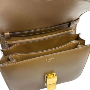 Classic Box Flap Medium Box Calfskin Camel GHW