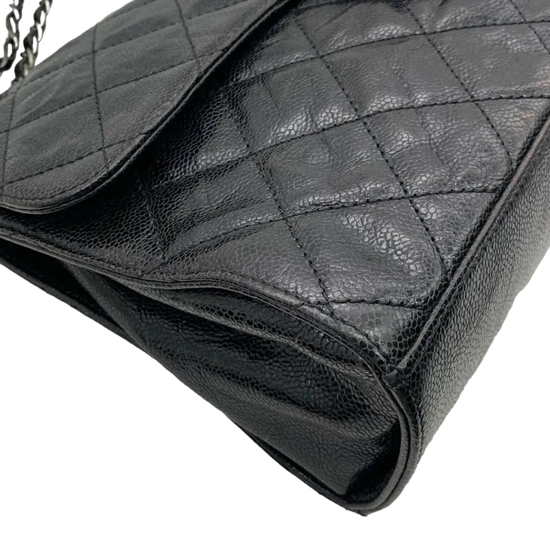 Chanel French Riviera Flap Large Caviar Black SHW – Bag Religion