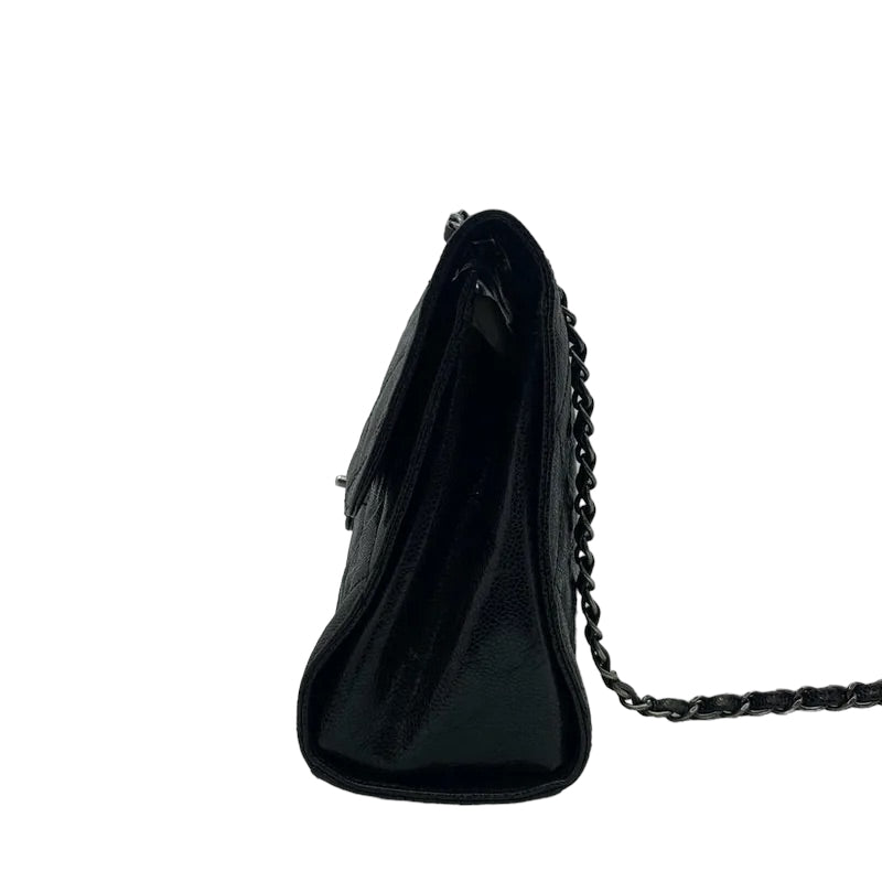 Chanel Small Buttons black grained calfskin ghw