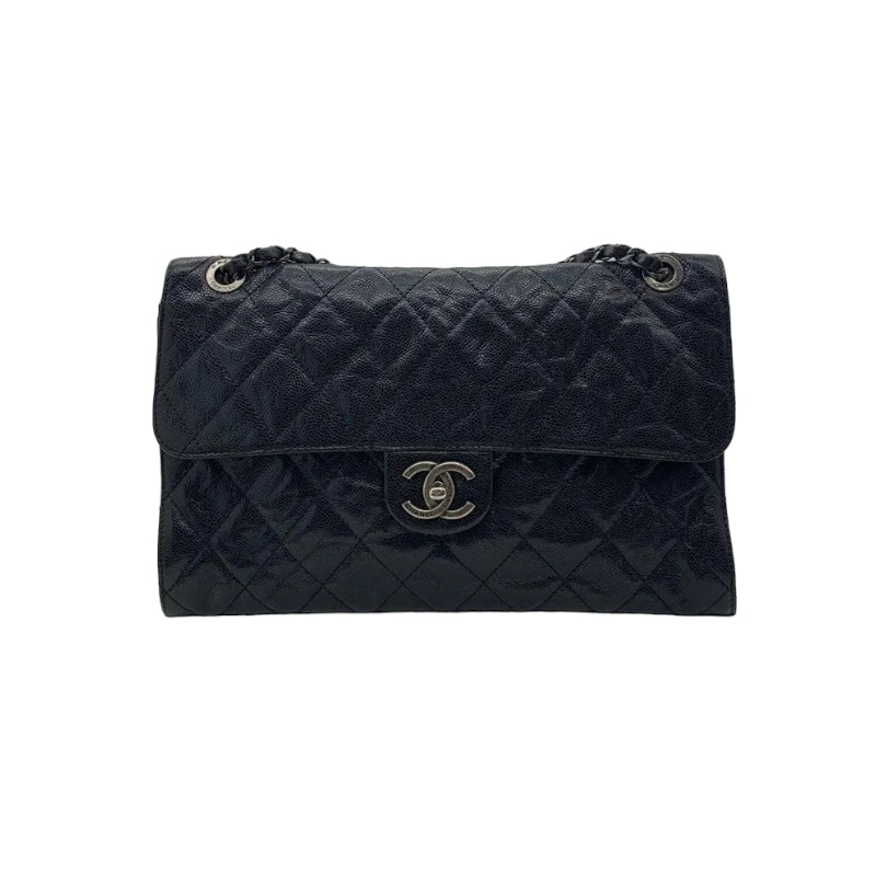 Chanel French Riviera Flap Large Caviar Black SHW – Bag Religion