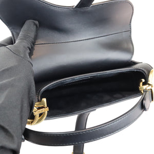 Saddle Bag Mini with Additional Strap Black GHW