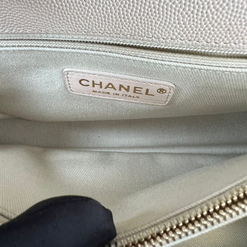 Chanel Timeless Handle Small Lamb Green