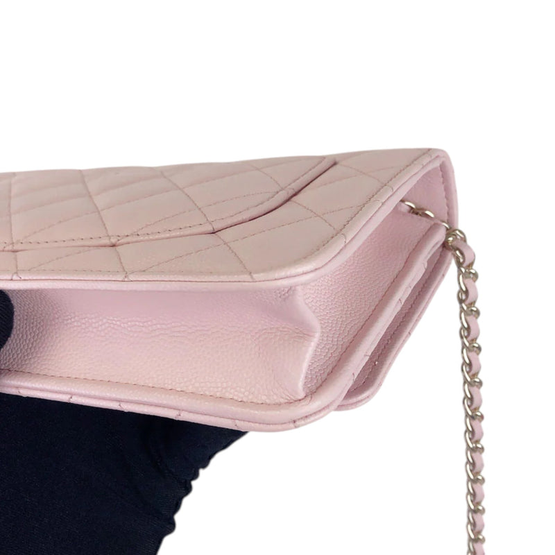 Coco Candy Wallet On Chain Caviar Sakura Pink GHW