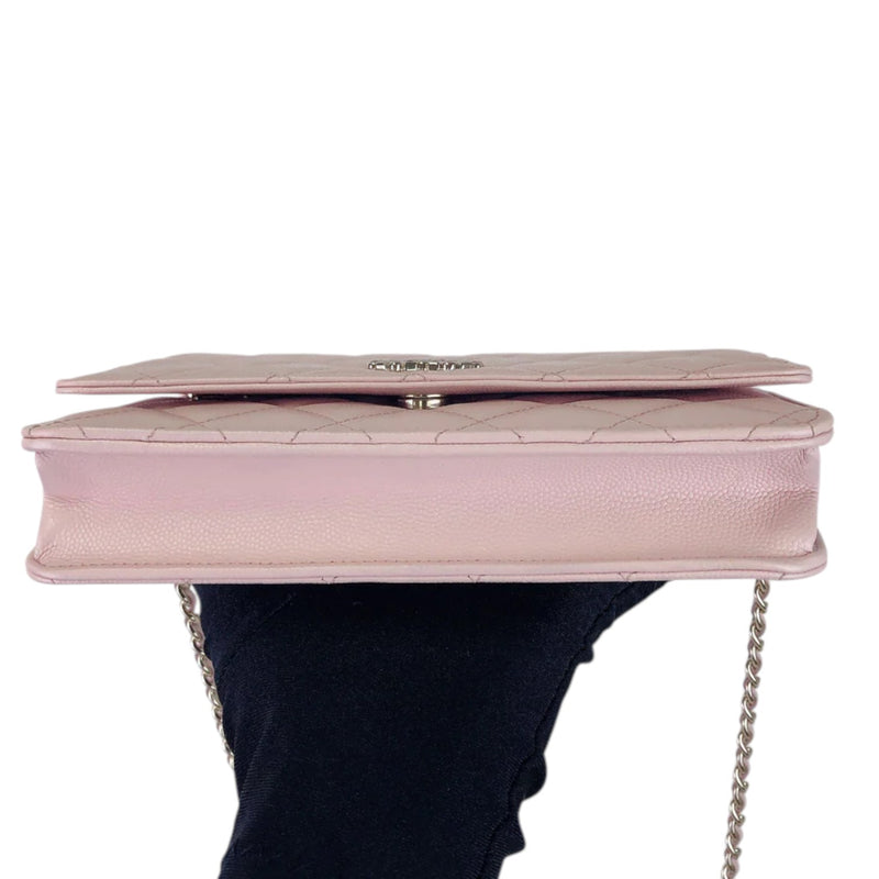 Coco Candy Wallet On Chain Caviar Sakura Pink GHW