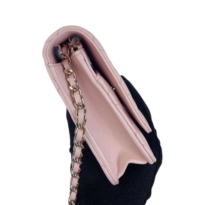 Coco Candy Wallet On Chain Caviar Sakura Pink GHW