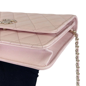 Coco Candy Wallet On Chain Caviar Sakura Pink GHW