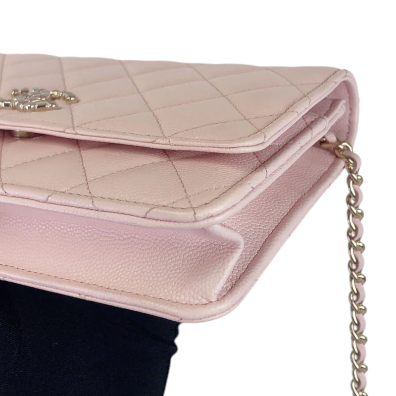 Coco Candy Wallet On Chain Caviar Sakura Pink GHW