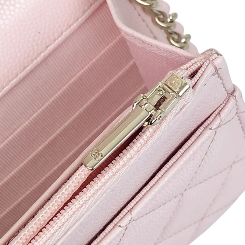 Coco Candy Wallet On Chain Caviar Sakura Pink GHW