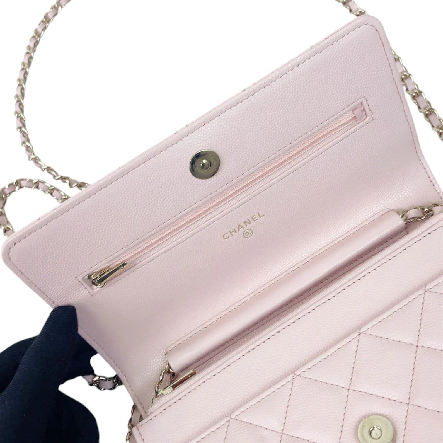 Chanel 21S Coco Candy Wallet On Chain Caviar Sakura Pink GHW – Bag