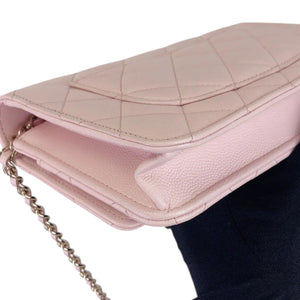 Coco Candy Wallet On Chain Caviar Sakura Pink GHW