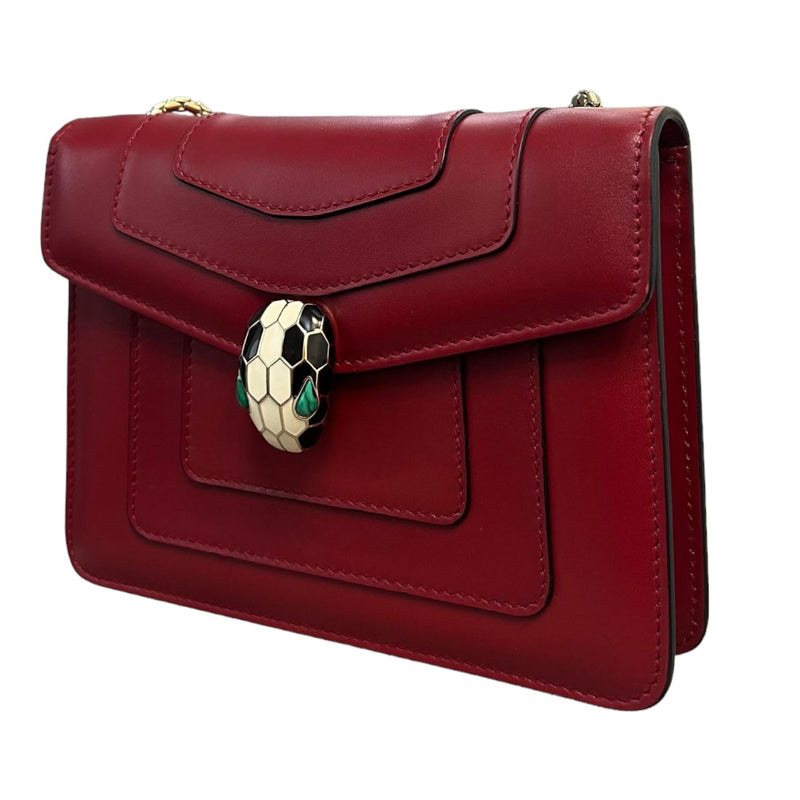 Serpenti Forever Crossbody Calfskin Ruby Red GHW