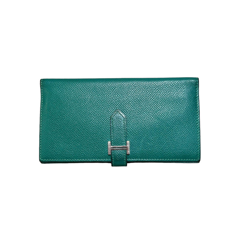 Bearn Gusset Wallet Epsom Green PHW