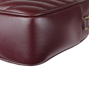 Lou Camera Calfskin Matelasse Monogram Burgundy GHW