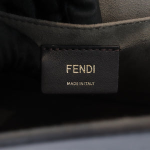 F is Fendi Medium Kan Vitello Century Opaco Blue MHW