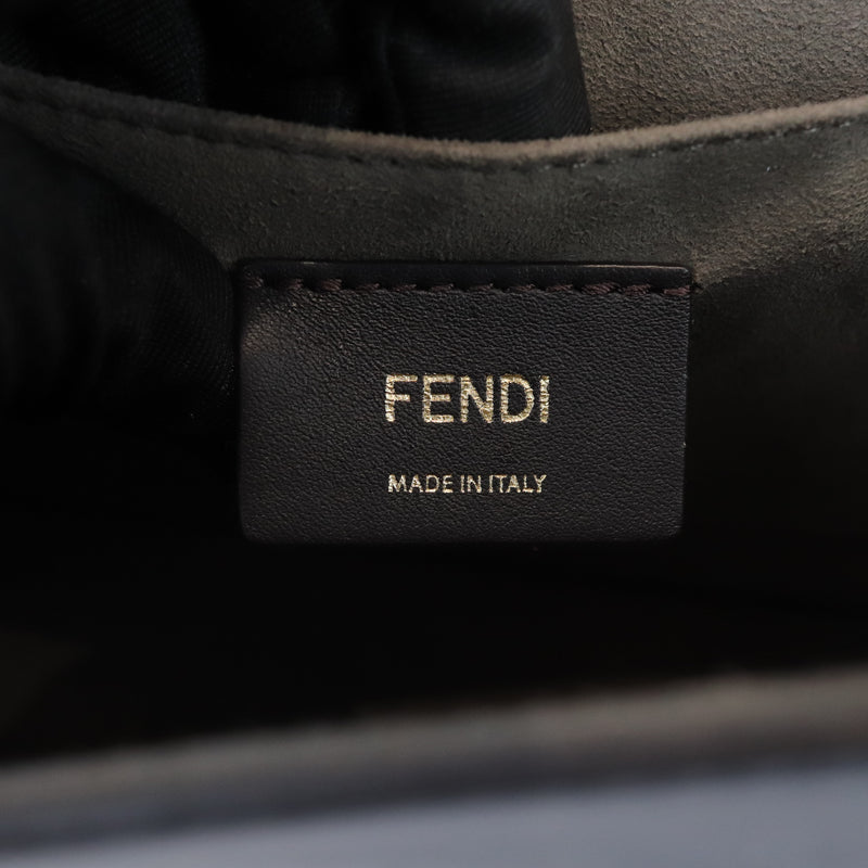 F is Fendi Medium Kan Vitello Century Opaco Blue MHW