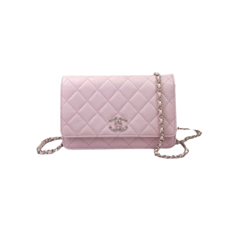 Coco Candy Wallet On Chain Caviar Sakura Pink GHW