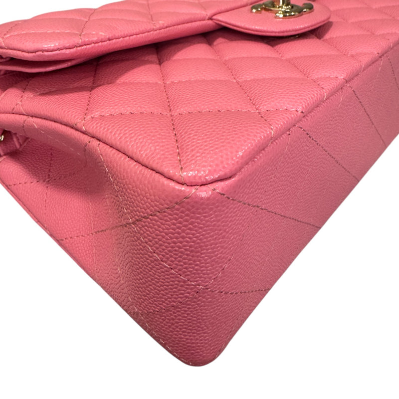 Classic Double Flap Small Caviar Quilted Pink SHW